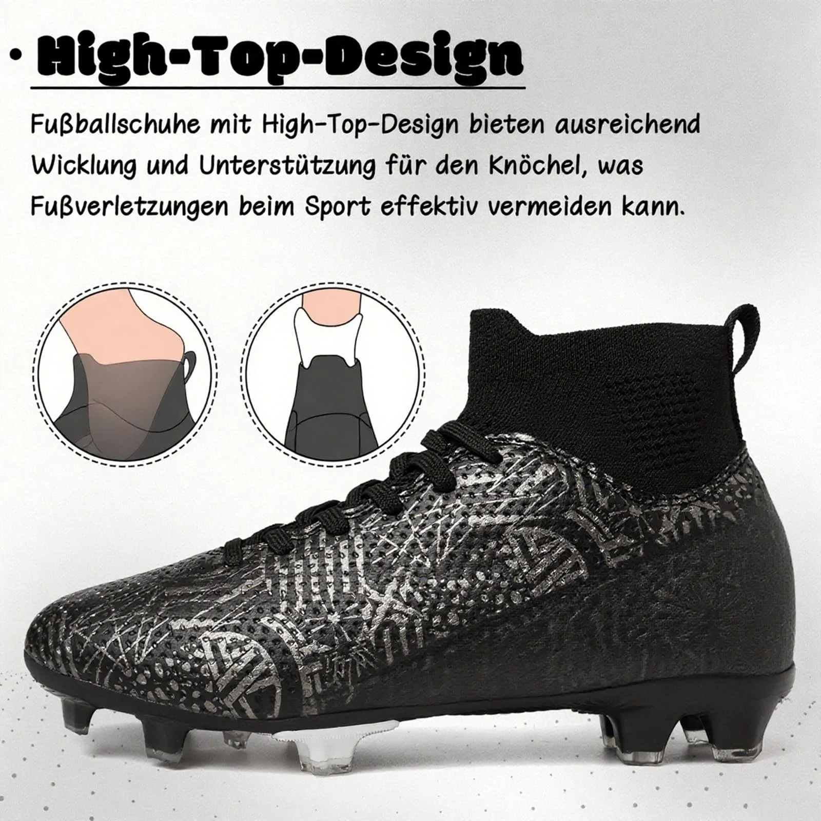 Футбольные Бутсы Детские Футбольные Бутсы для Мальчиков Девочек AG, фото №3