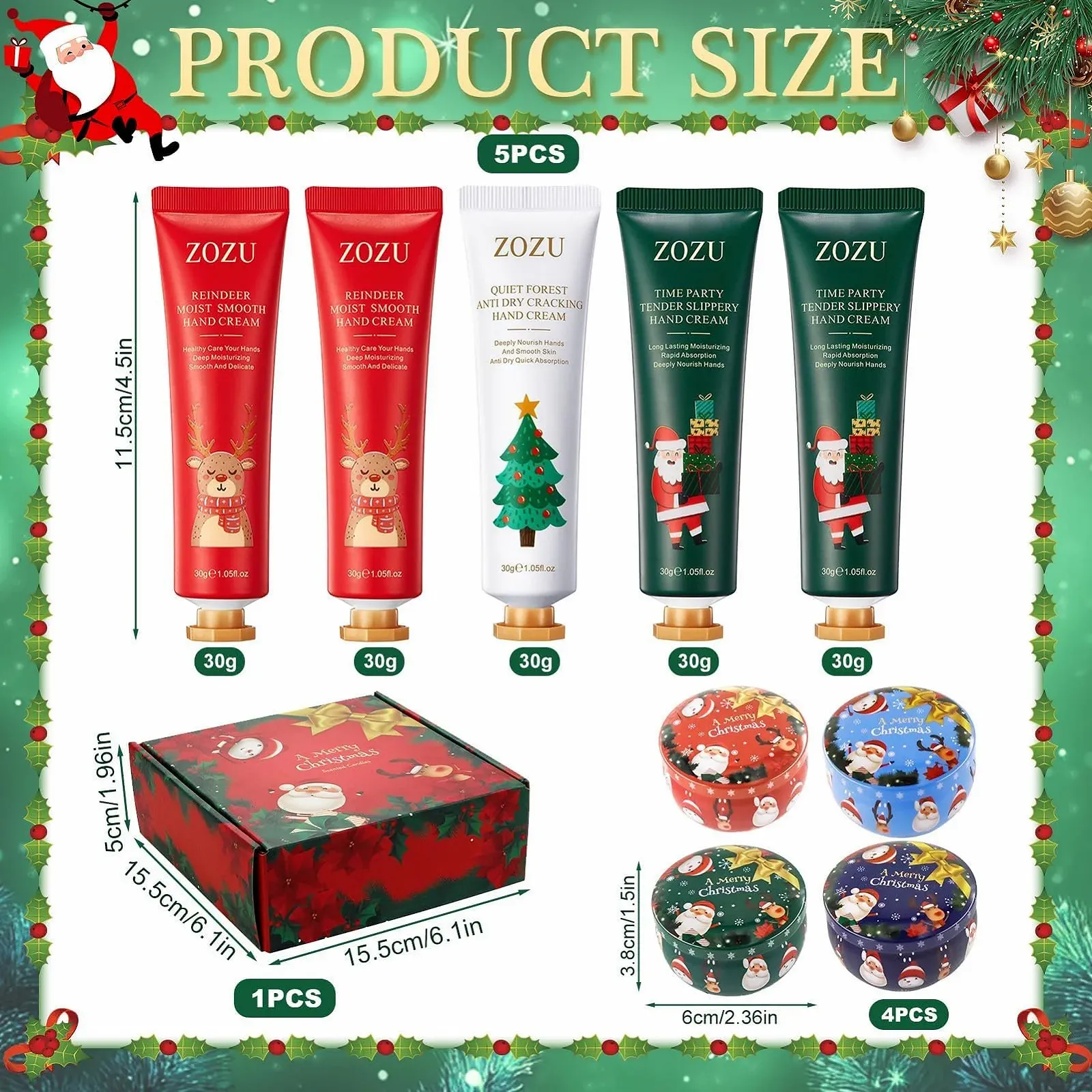 Набір для подарунків на Різдво Крем для рук, фото №2 Набір для подарунків на Різдво Крем для рук, фото №2