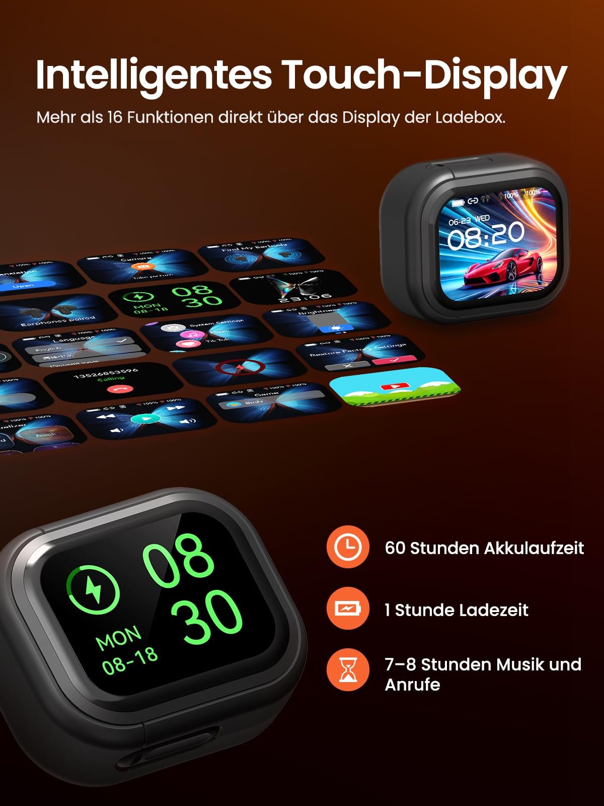 Навушники-перекладачі NE20, 3-в-1 для перекладу, 135 мов з додатком, 5 режимів, фото №4