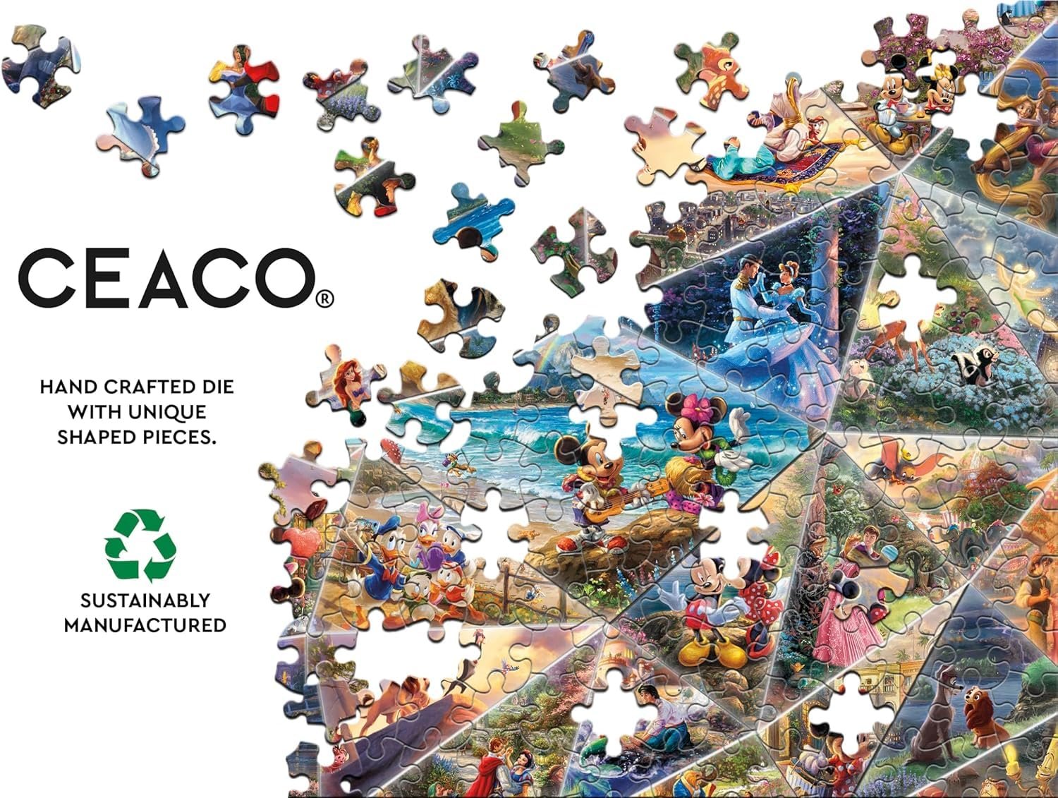 Пазл Ceaco Thomas Kinkade Disney Collage 2000 деталей 96,5 х 66 см, фото №3 Пазл Ceaco Thomas Kinkade Disney Collage 2000 деталей 96,5 х 66 см, фото №3