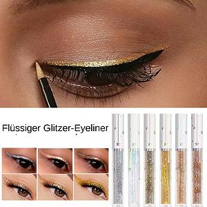 Жидкая подводка для глаз Glitzer-Eyeliner-Flüssigkeit Набор 6 цветов synthetic.ua - Фото 1