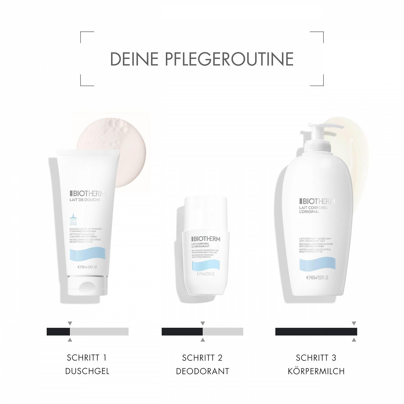 Гель для душу Biotherm Lait De Douche освіжаючий з Life Plankton та екстрактами цитрусових, фото №5