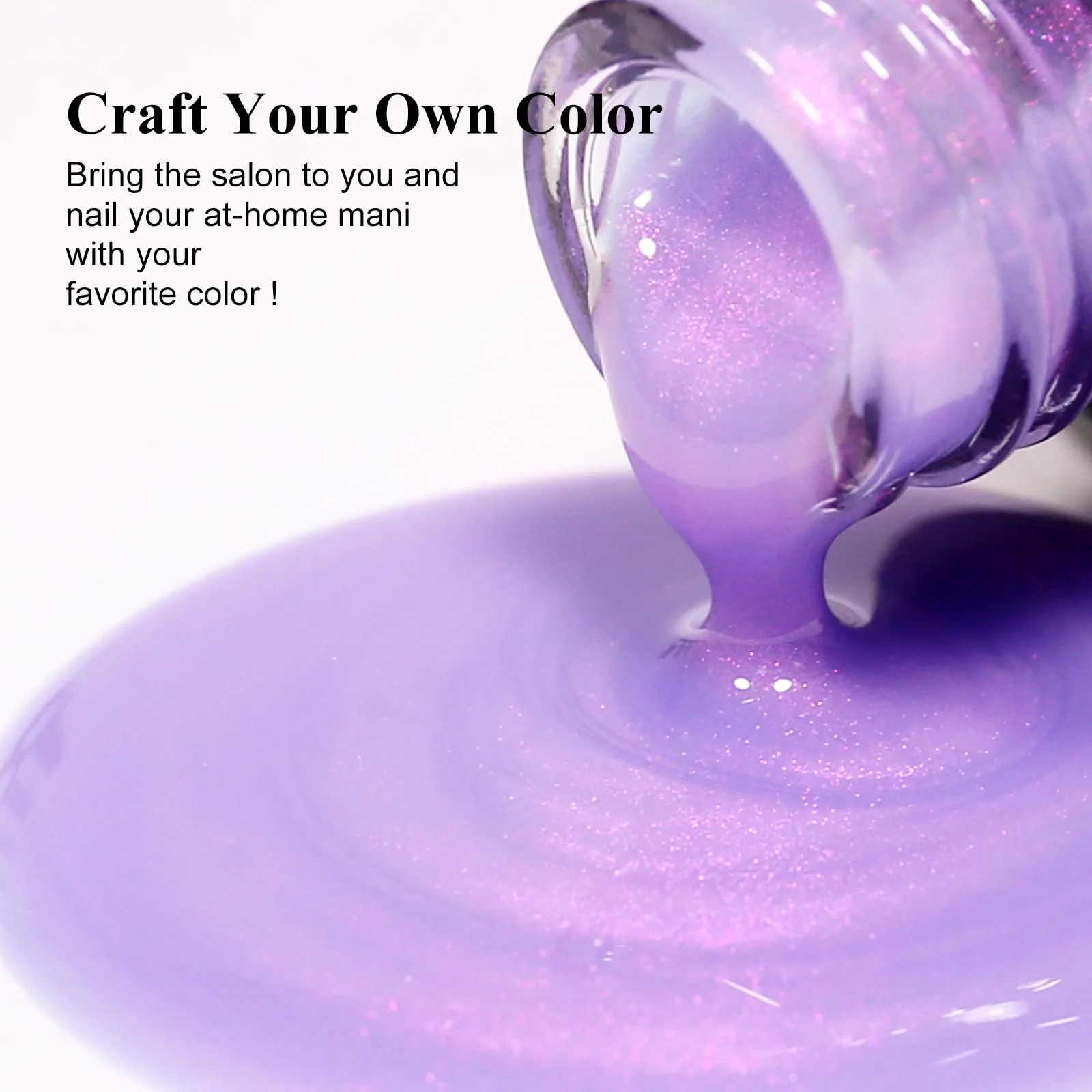 Гель-лак Imtiti Aurora 1 шт. Mermaid Purple 15 мл Chrome Pearl Shimmer Shell UV Soak Off для маникюра, фото №2