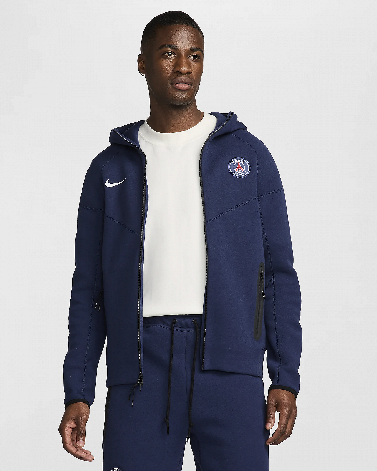Світшот tech fleece zip hoodie PSG L, фото №1