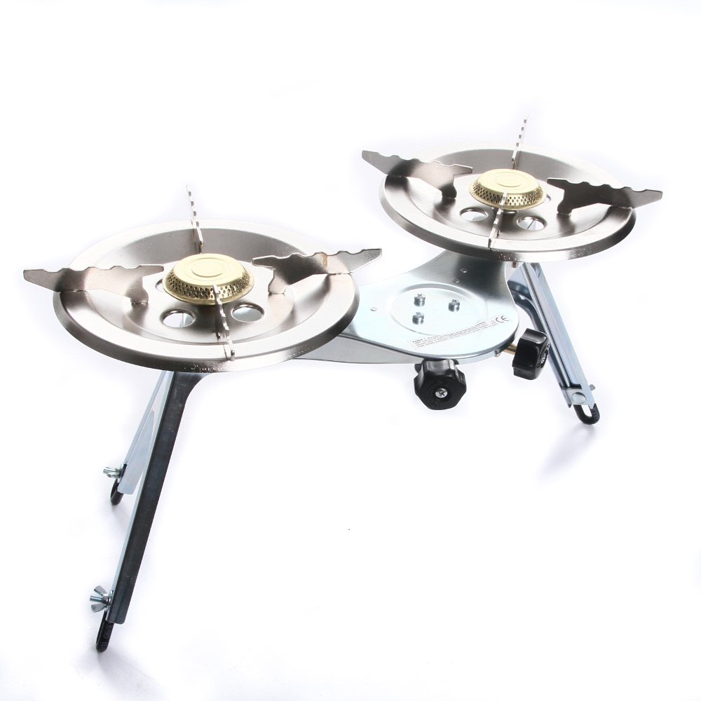 Плита rg-vertrieb Плита Газова Плита Пот Кришка Двошарова Пальник Кемпінгова Плита для Газових Балонів 22 см, фото №3