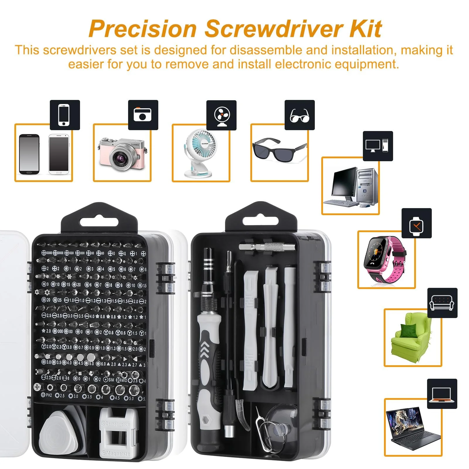 Кnpwer 139 Pieces З точністю механічний комплект викруток, фото №5