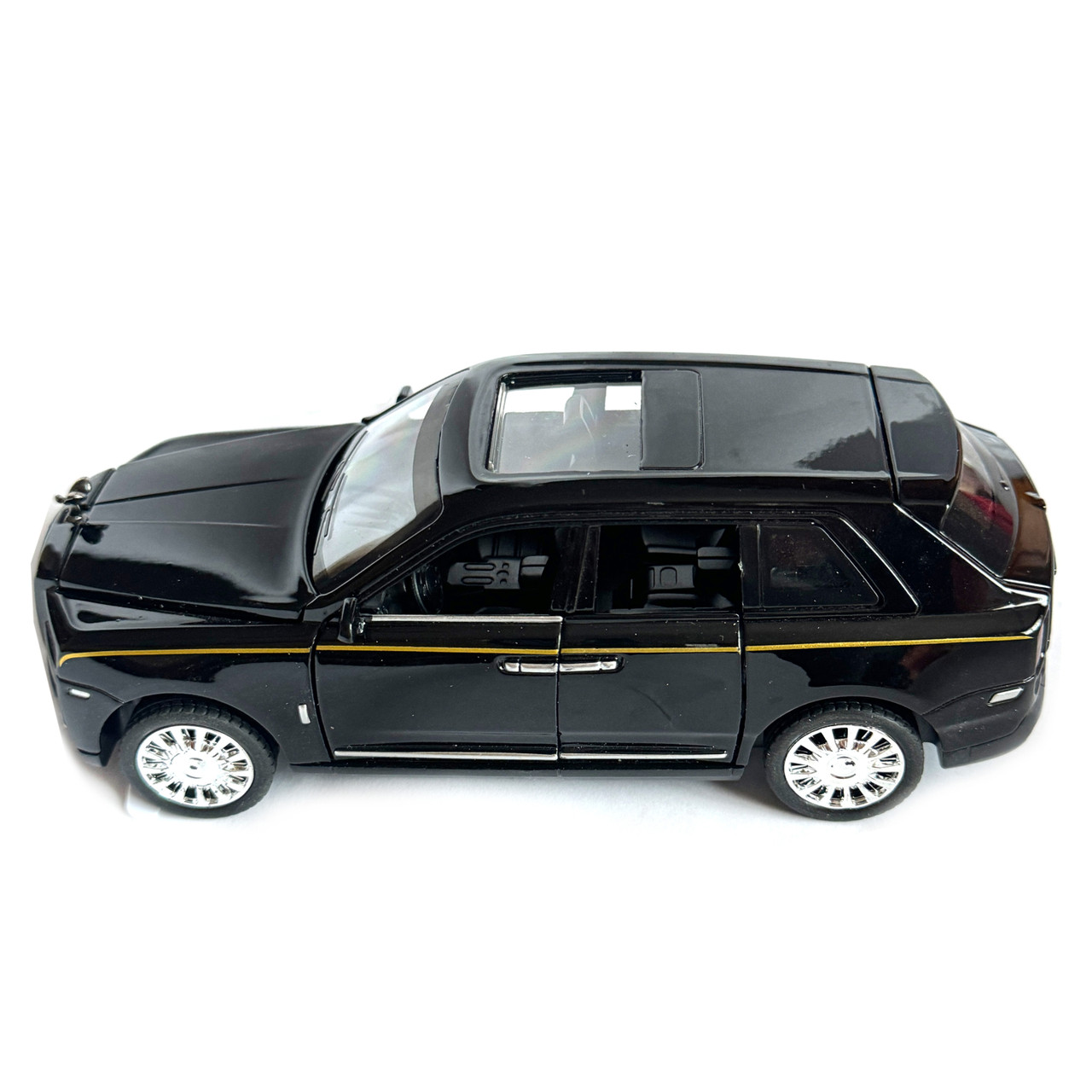 Машинка металлическая Rolls-Royce Cullinan ролс ройс черный звук свет инерция откр люк двери капот багажник, фото №5 Машинка металлическая Rolls-Royce Cullinan ролс ройс черный звук свет инерция откр люк двери капот багажник, фото №5