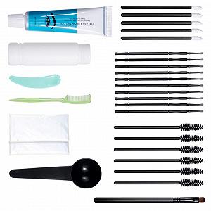 Lash Lurrose Eyebrow Colour Dye Kit with Comb Gel 1 Set Maroon - Фото 1