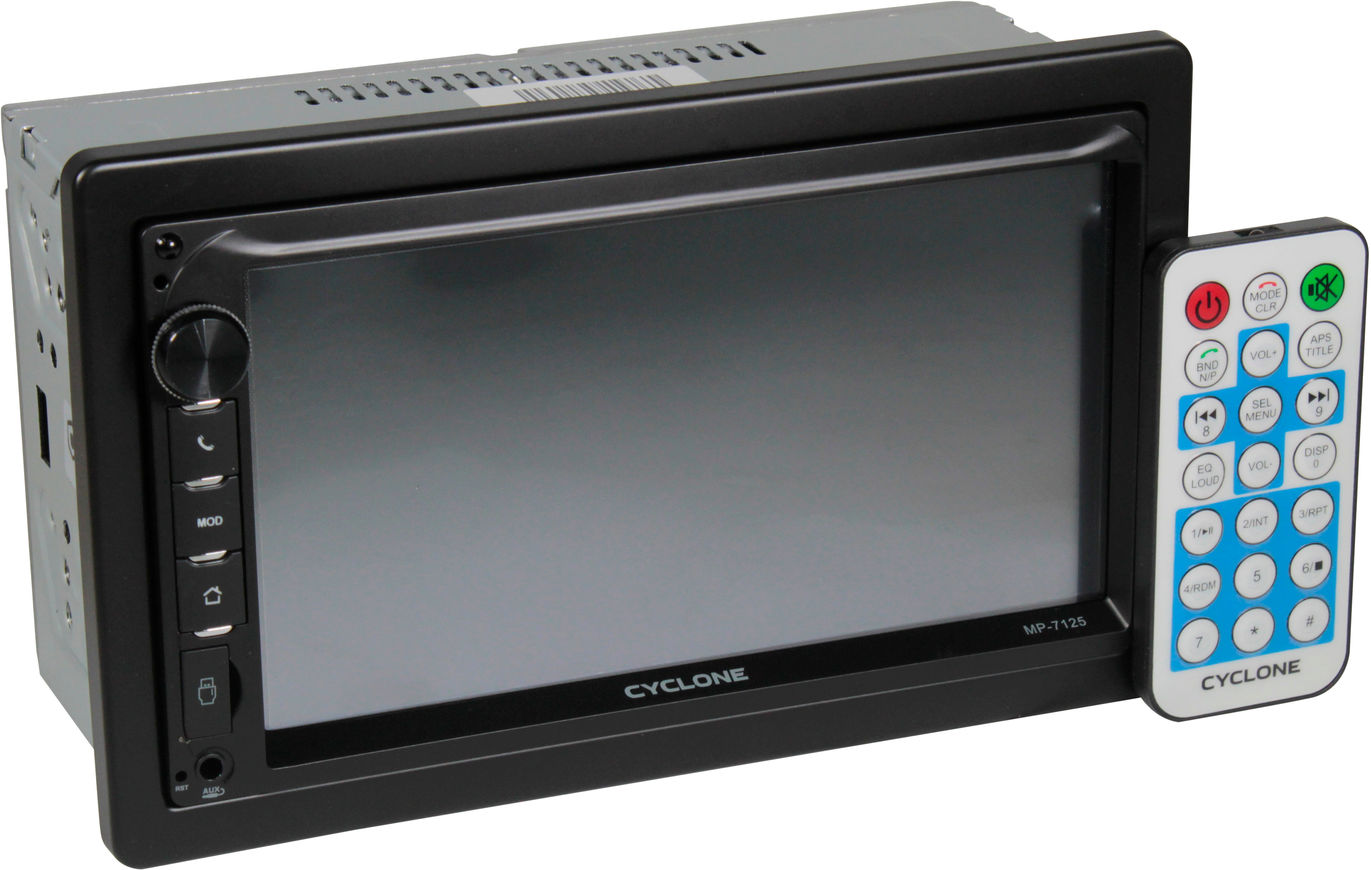 Автомагнитола 2-DIN Cyclone USB Bluetooht microSD AUX MP-7125, фото №1