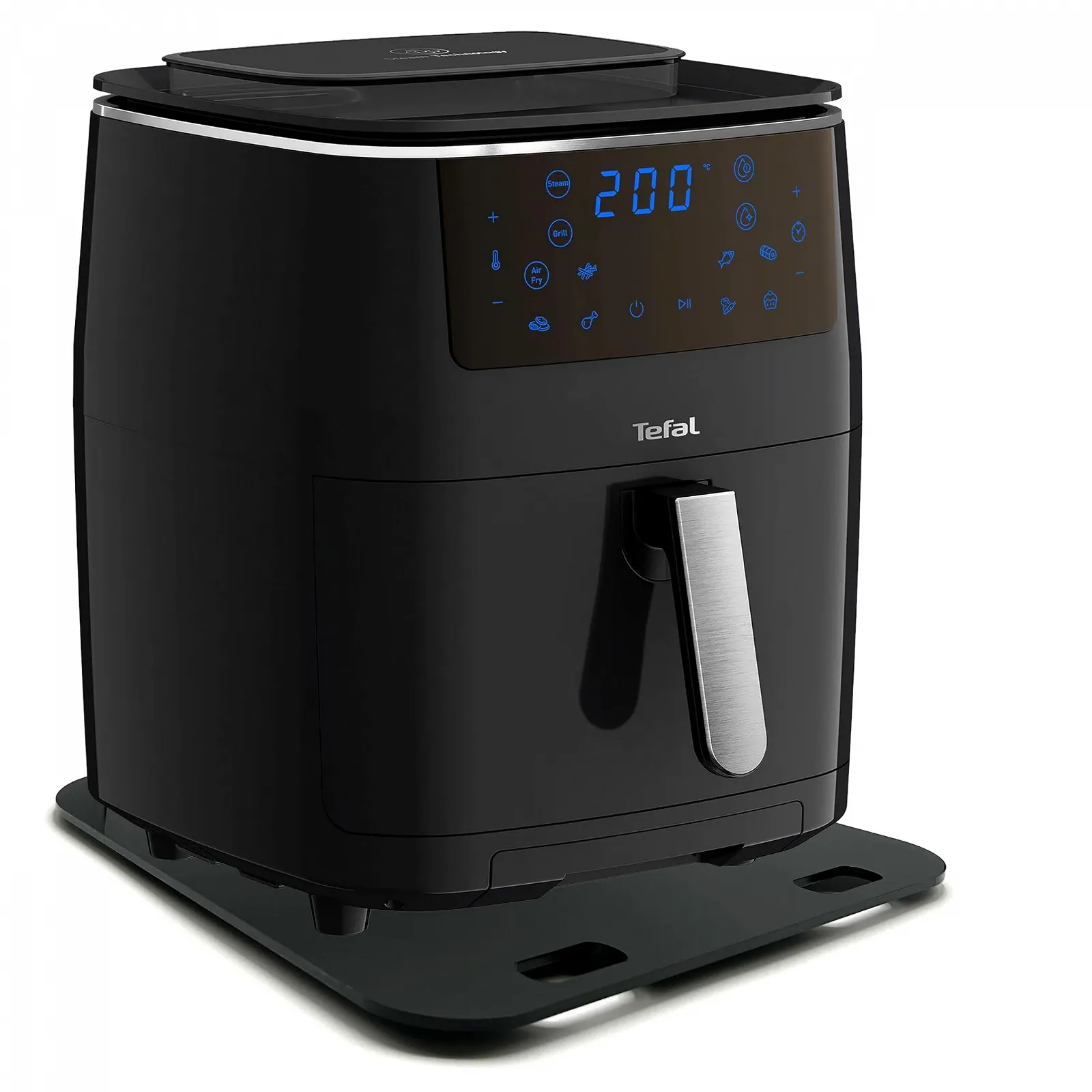 Скользящая доска для аэрофритюрницы Tefal Easy Fry Grill & Steam акриловая 32 x 32 см черная, фото №4 Скользящая доска для аэрофритюрницы Tefal Easy Fry Grill & Steam акриловая 32 x 32 см черная, фото №4