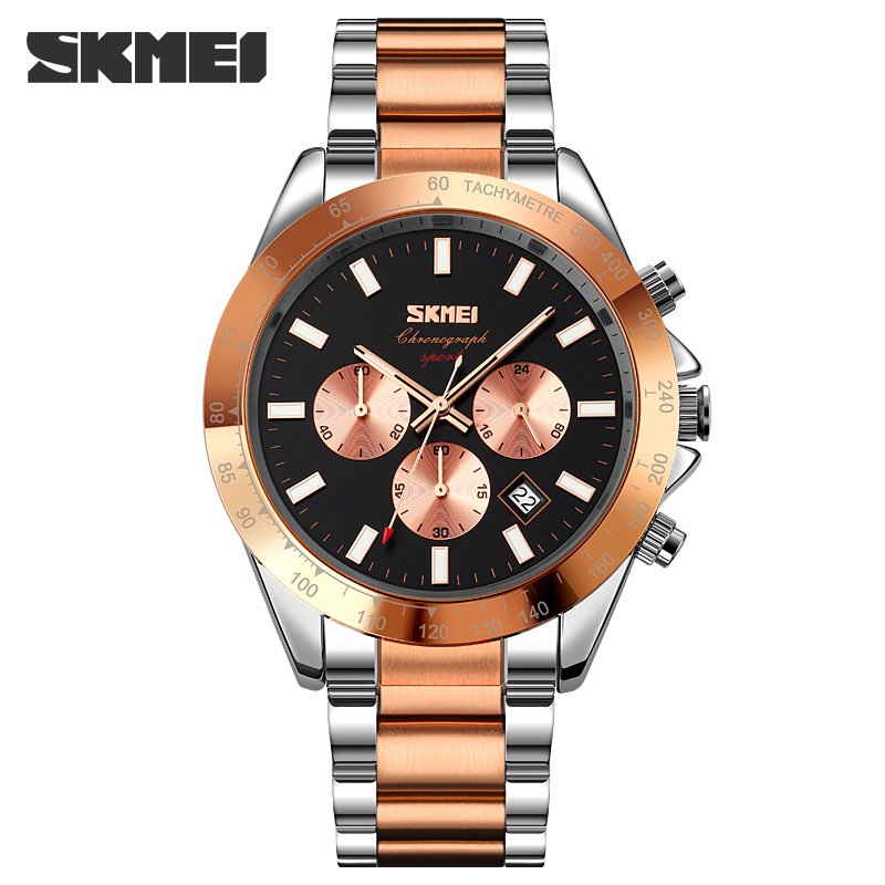 Годинник Skmei 9259RG Black Rose Gold, фото №1