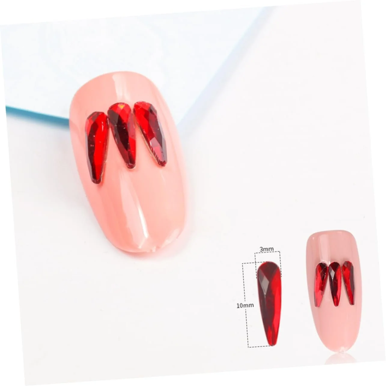 Наклейки-самоцвіти FOMIYES 3D Краплі води, 40 шт, фото №3