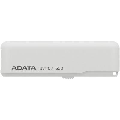USB флеш-накопичувач ADATA 16gb UV110 White USB 2.0 AUV110-16G-RWH, фото №1