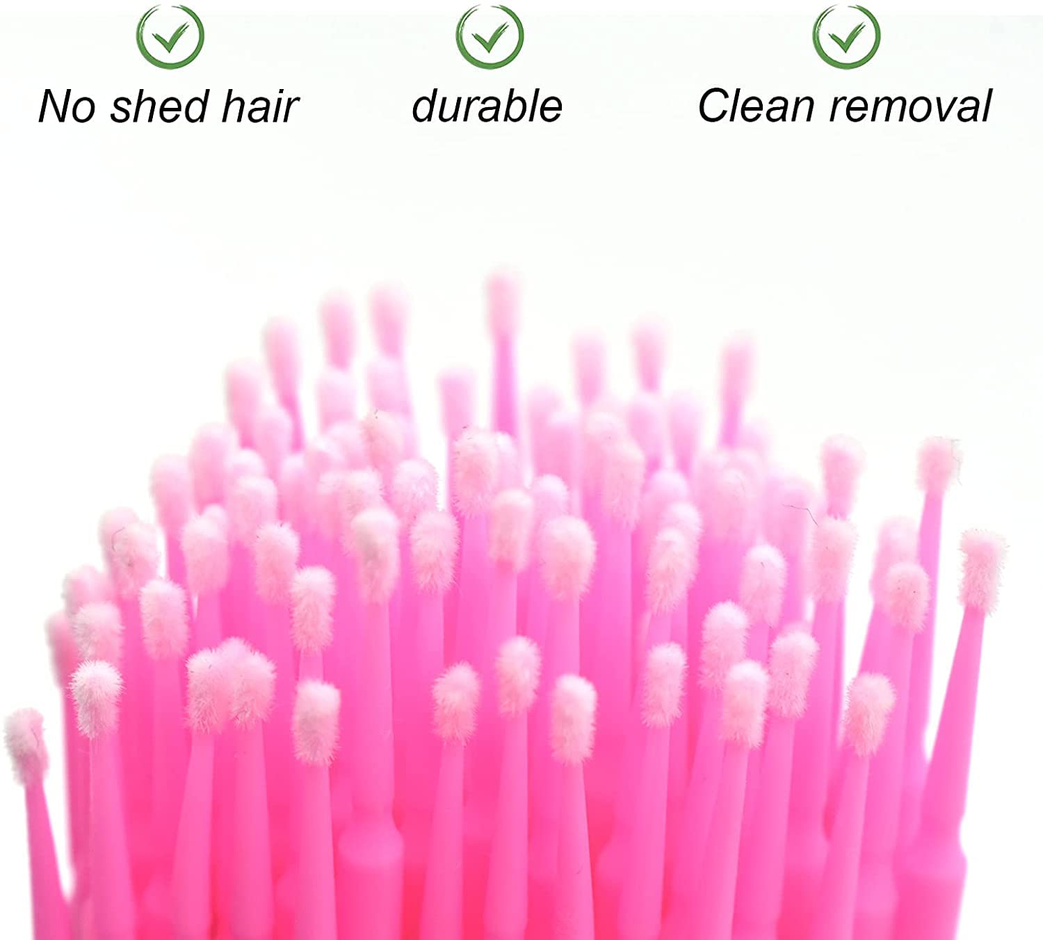 Щіточки Chargenyang Disposable Micro Applicator Bendable Mascara Brushes Два кольори Діаметр головки: 2.0/1.5 мм 400 шт., фото №3