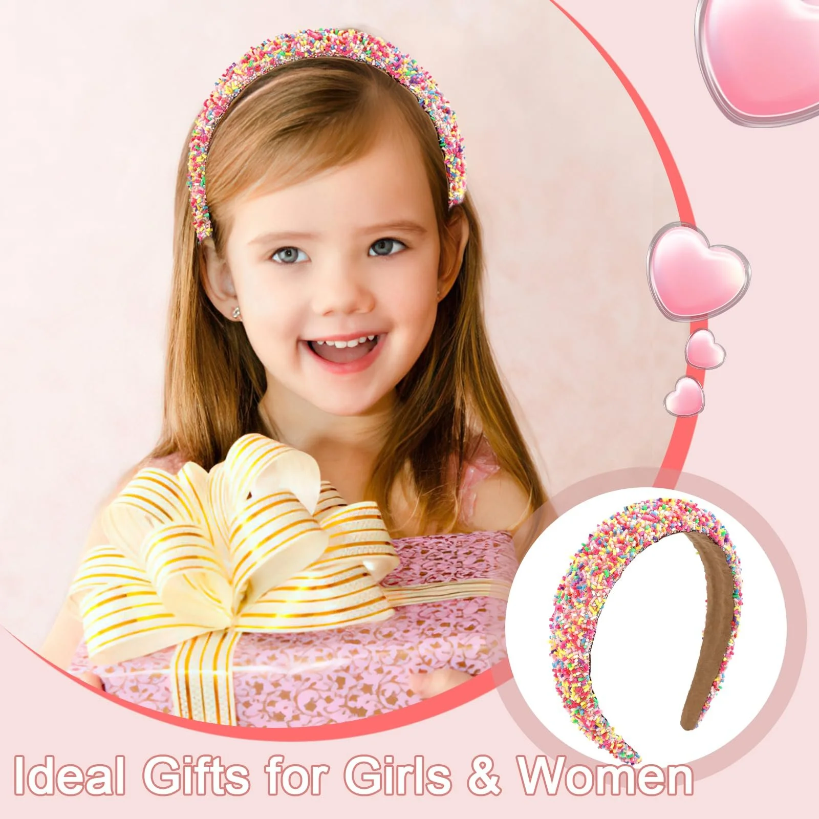 Обруч Блестящий, Широкий, фото №6