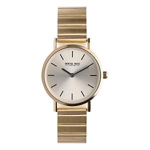 Женские часы Lucardi Donna Mae Позолоченные Сталь Желтое золото 30 мм - Фото 1