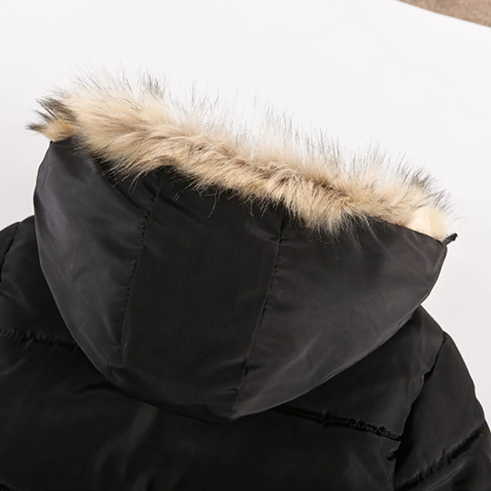 Детская Зимняя Куртка Флисовая Куртка Soft Shell Легкая Теплая Черная Пуховая Куртка Лыжная Куртка для Катания на Лыжах, фото №2