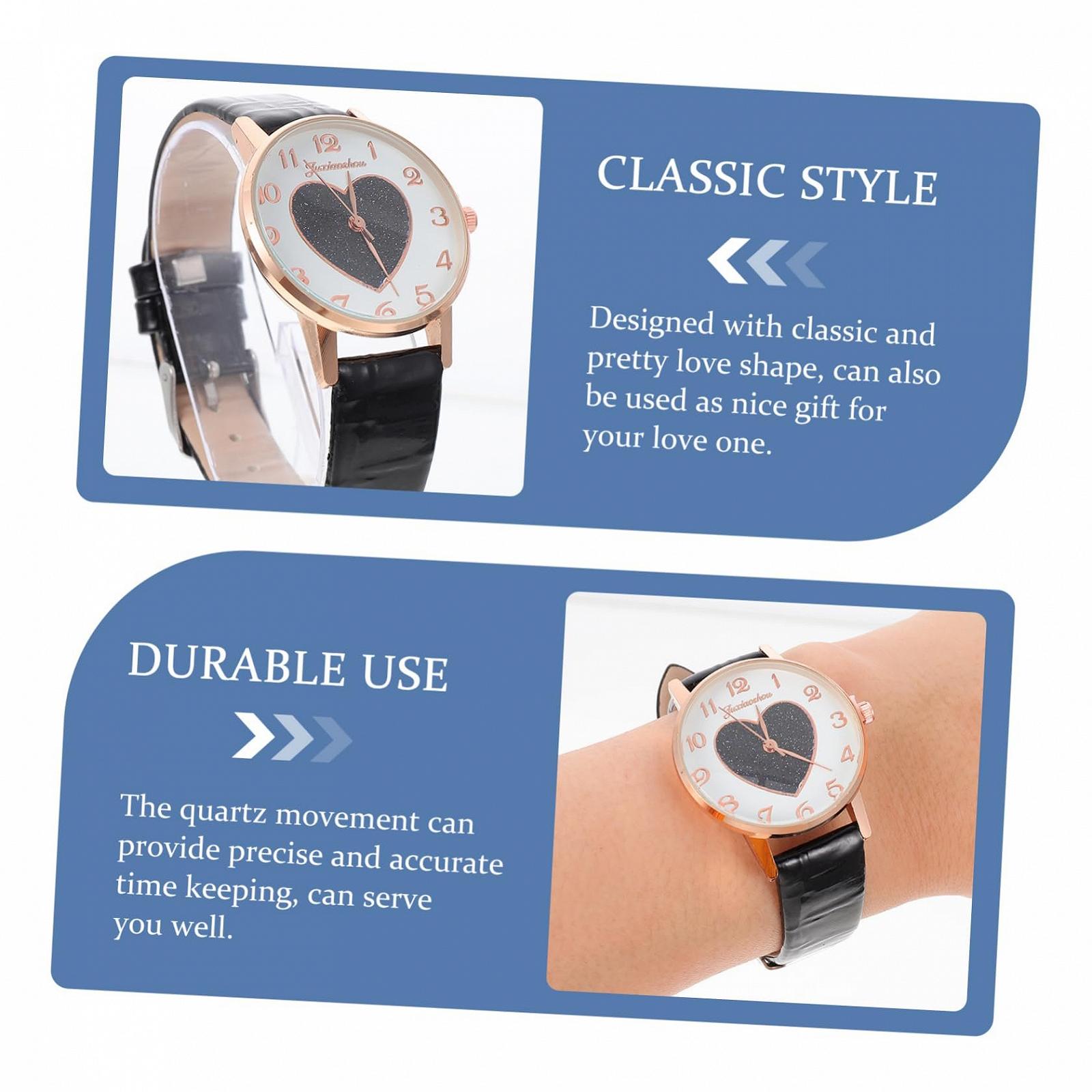 Часы VALICLUD Портативный реквизит Ореховая Пластина Черный Поднос Подносы Овальные Наклейки Наручные часы Браслет Наклейка Дисплей Четыре Синий Реквизит Искусство Настольный столик Сиденье Черная Кожа, фото №6