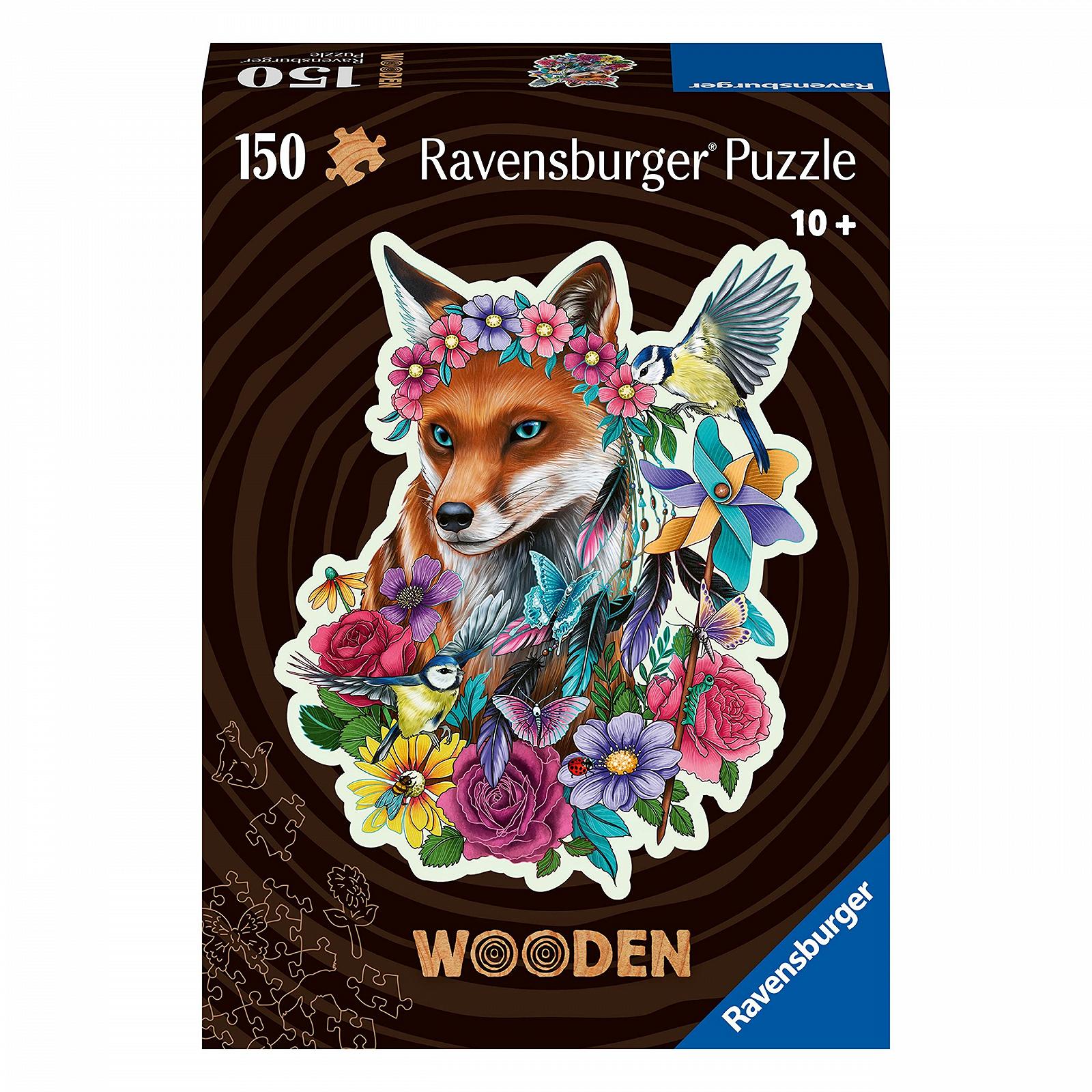 Деревянные пазлы Ravensburger 17512 Colourful Fox 150 деталей, фото №1