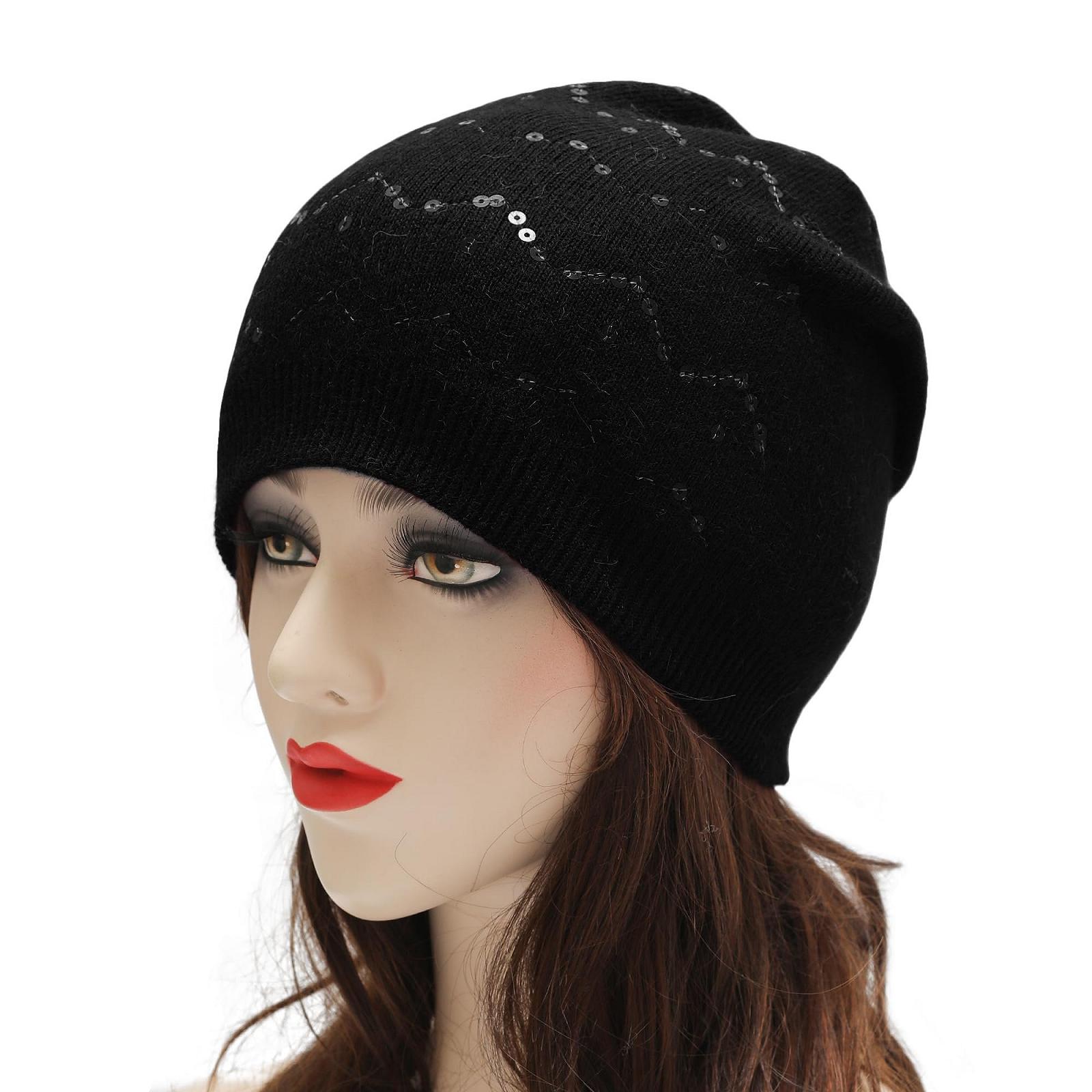 Вязаная шапка-бини ZLYC Женская мягкая зимняя эластичная, фото №2