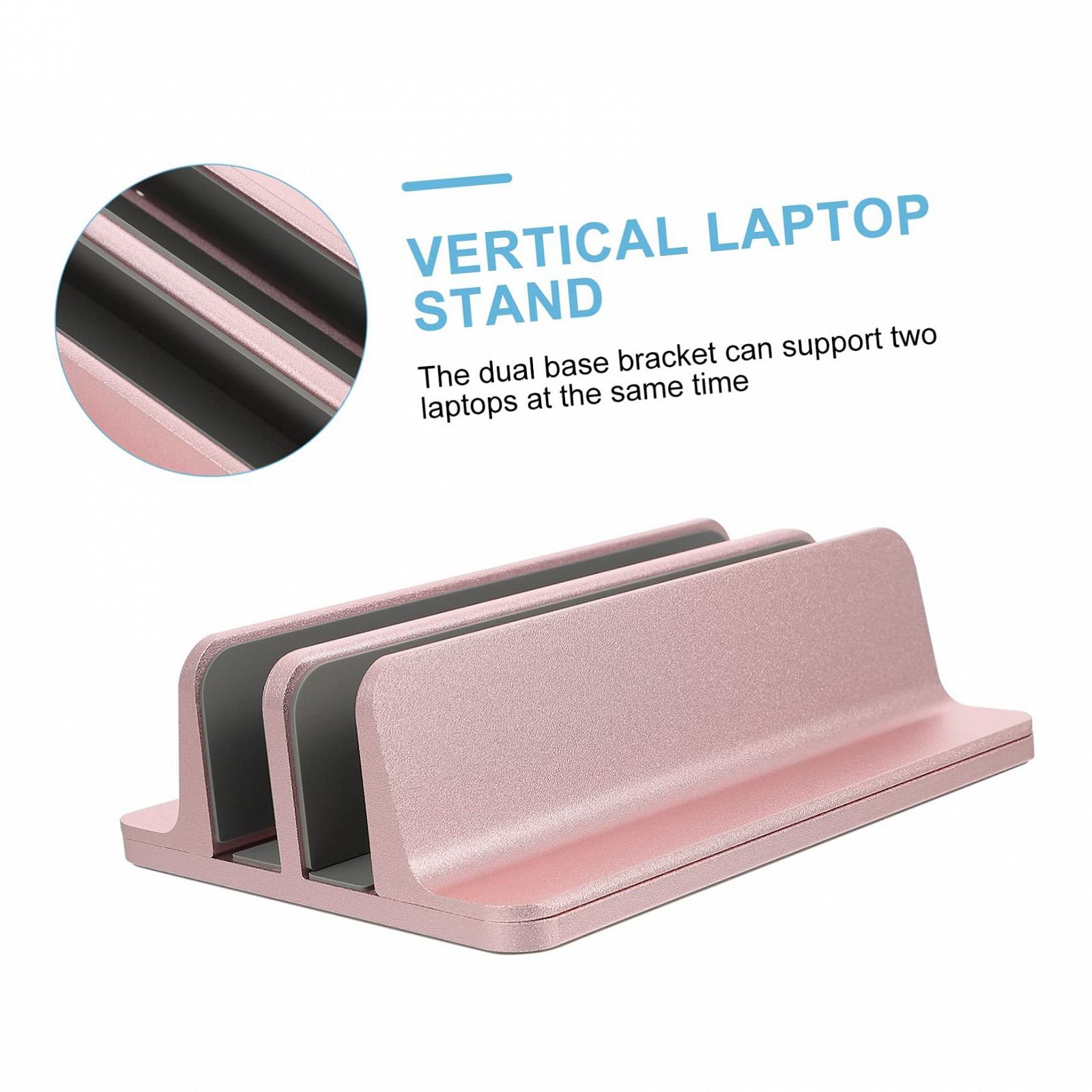 Вертикальна Підставка для Ноутбука з Двома Слотами Міцний Тримач, фото №9