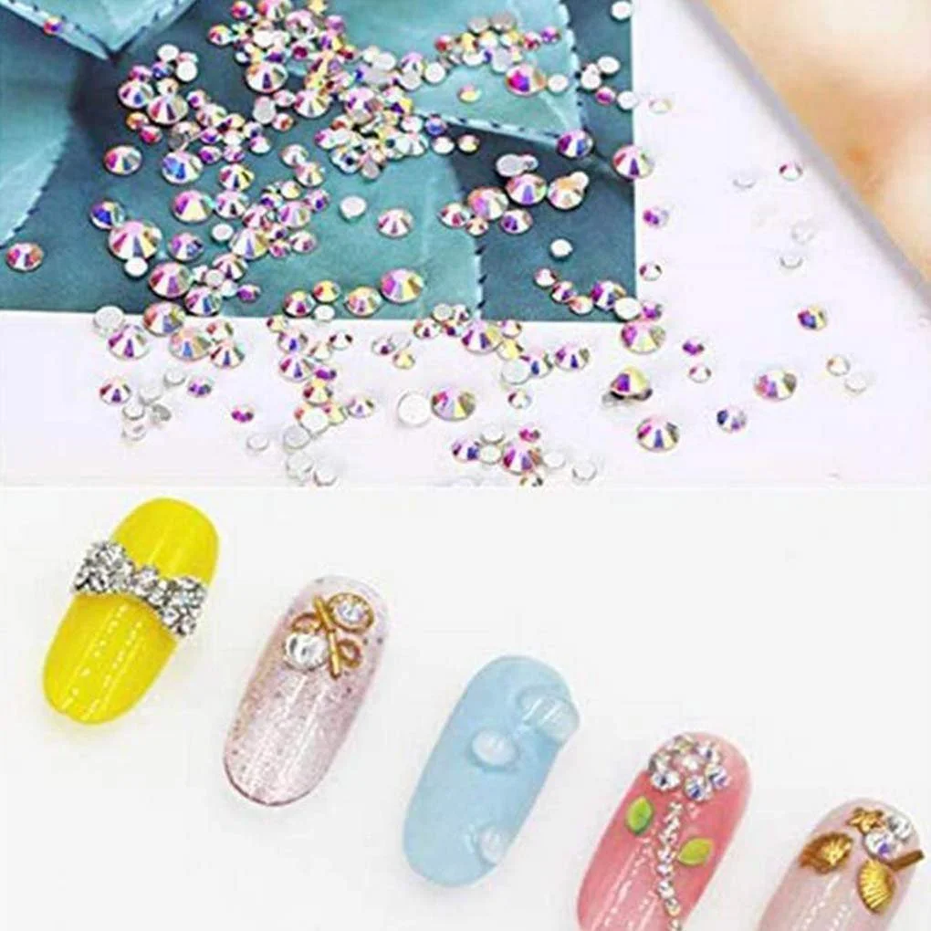 Стразы для ногтей 240 шт./набор Плоская задняя часть Дизайн Кристалл, фото №7 Стразы для ногтей 240 шт./набор Плоская задняя часть Дизайн Кристалл, фото №7
