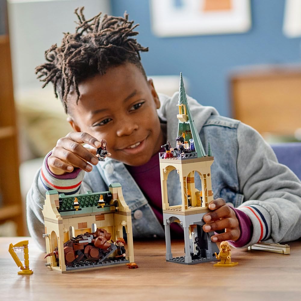 Конструктор LEGO Harry Potter 76387 Хогвартс: Встреча с Флаффи для возраста 8+ лет с Гермионой Мини фигурка в золотом цвете, фото №3