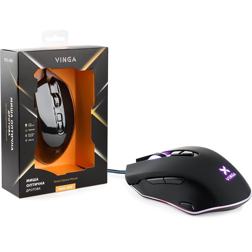 Компьютерная мышь Vinga msg-869 black MSG-869, фото №12 Компьютерная мышь Vinga msg-869 black MSG-869, фото №12