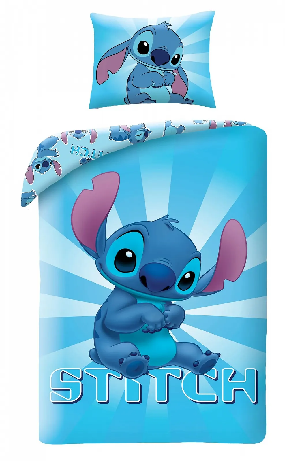 Постільна білизна дитяча Halantex Disney Lilo & Stitch 140 x 200 см наволочка 70 x 90 см бавовна Oeko-Tex 100, фото №1