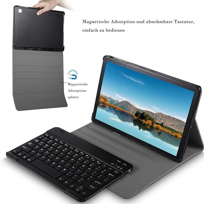 Клавіатура-чохол GUVAGI для планшета Galaxy A7 10.5" Black , фото №5