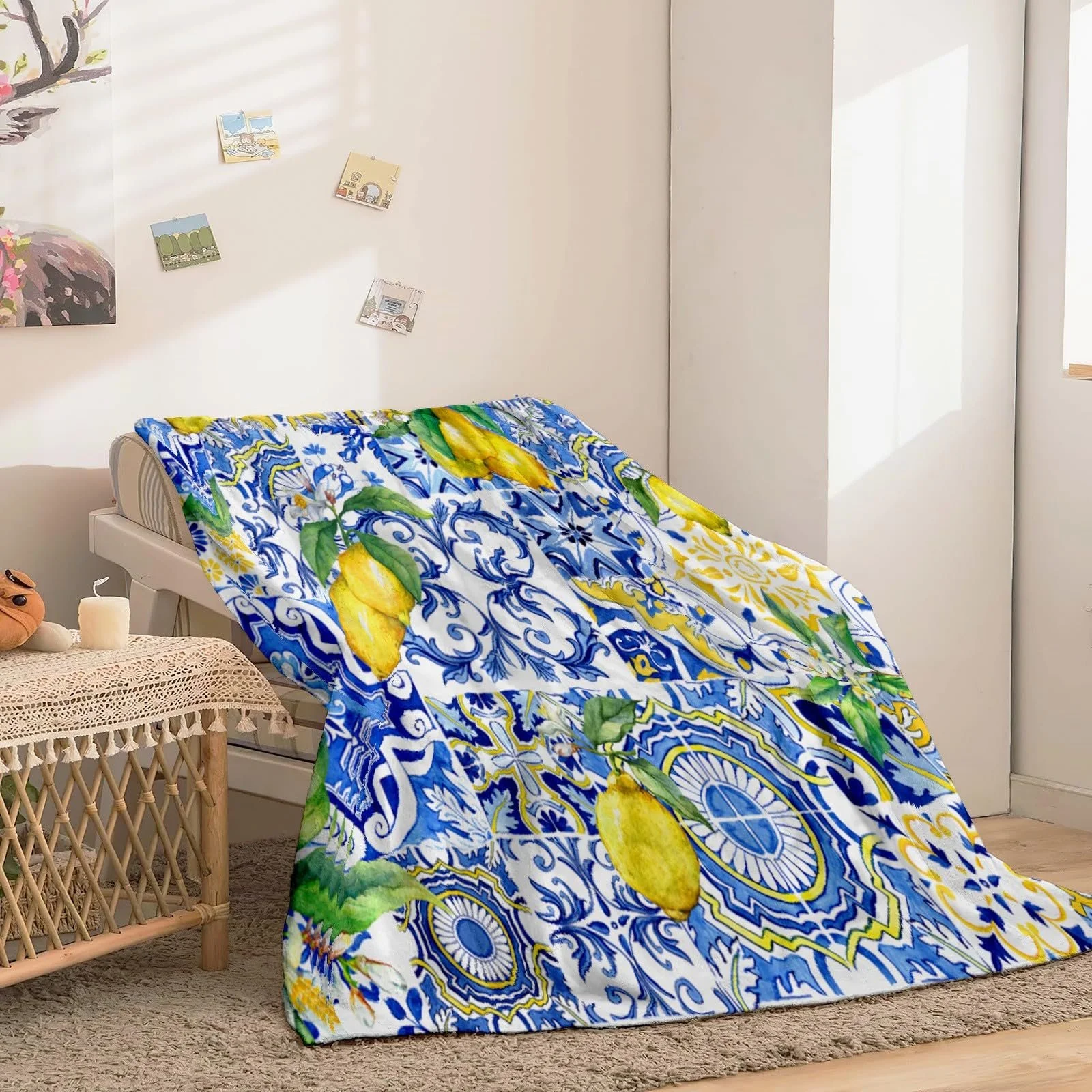 Покривало XCWYF Для дивану, 180 x 200 см, Пухнаста Покривало з флісу, фото №4