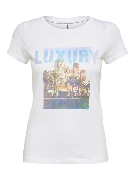 Футболка ONLLUX LIFE FIT TOP BOX JRS 15231606-Bright  ONLY Білий XS, фото №1