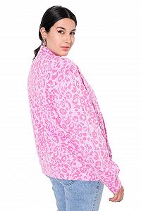 Блузон Studio Untold Женский Plus Size Oversized Цвет Лео 838044 synthetic.ua - Фото 1