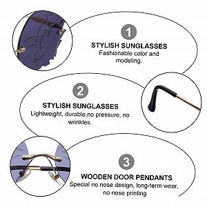 Сонцезахисні окуляри PACKOVE 3 штуки для фотографій synthetic.ua - Фото 1