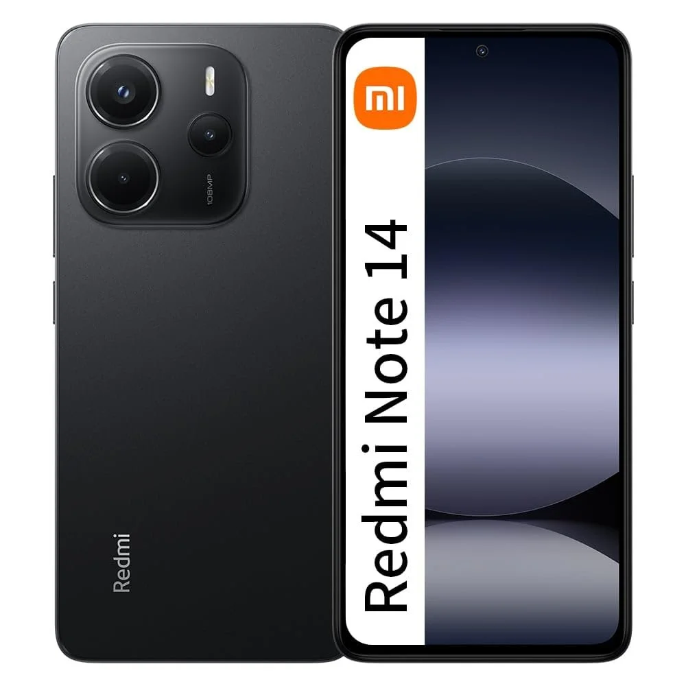 Смартфон Xiaomi Redmi Note 14 4G NFC 6/128 ГБ 6.67 дюйма AMOLED 120 Гц 108 Мп Black (Без зарядного пристрою), фото №1 Смартфон Xiaomi Redmi Note 14 4G NFC 6/128 ГБ 6.67 дюйма AMOLED 120 Гц 108 Мп Black (Без зарядного пристрою), фото №1