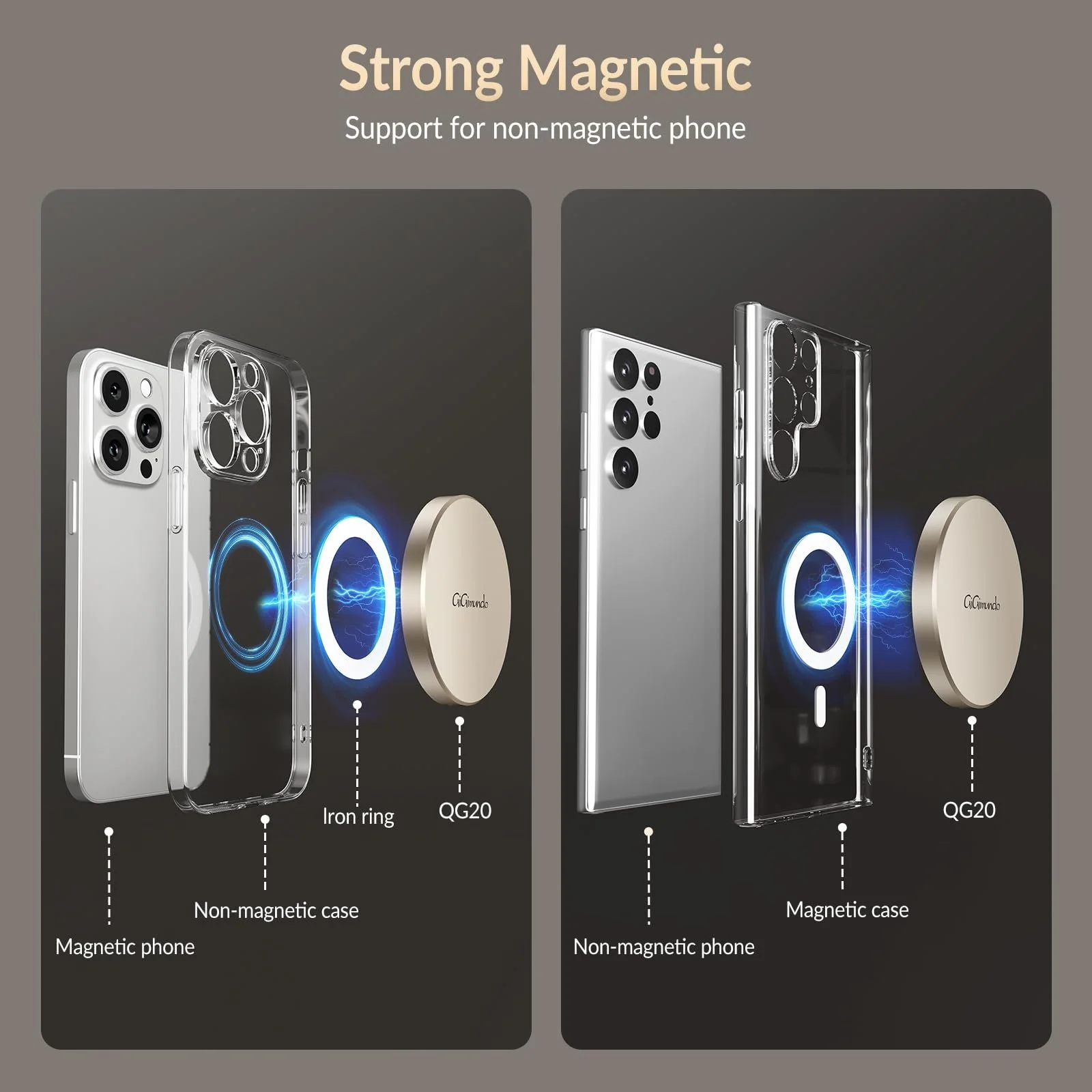 Портативный SSD GiGimundo GQ20 2TB USB-C Ultra-Slim Magnetic Round Design, фото №3