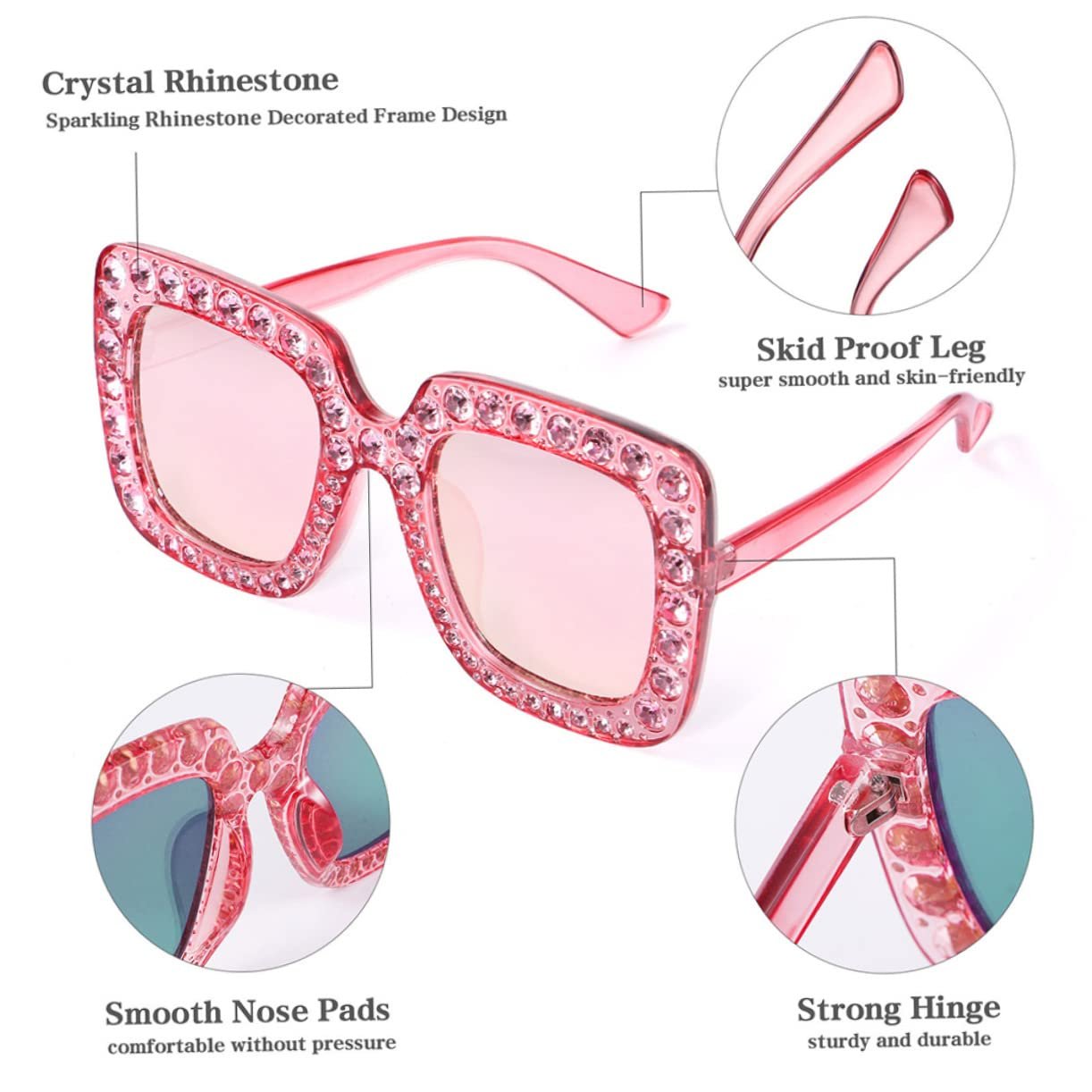 Сонцезахисні окуляри PACKOVE Великого розміру Квадратна оправа Ацетат Для жінок, фото №7 Сонцезахисні окуляри PACKOVE Великого розміру Квадратна оправа Ацетат Для жінок, фото №7