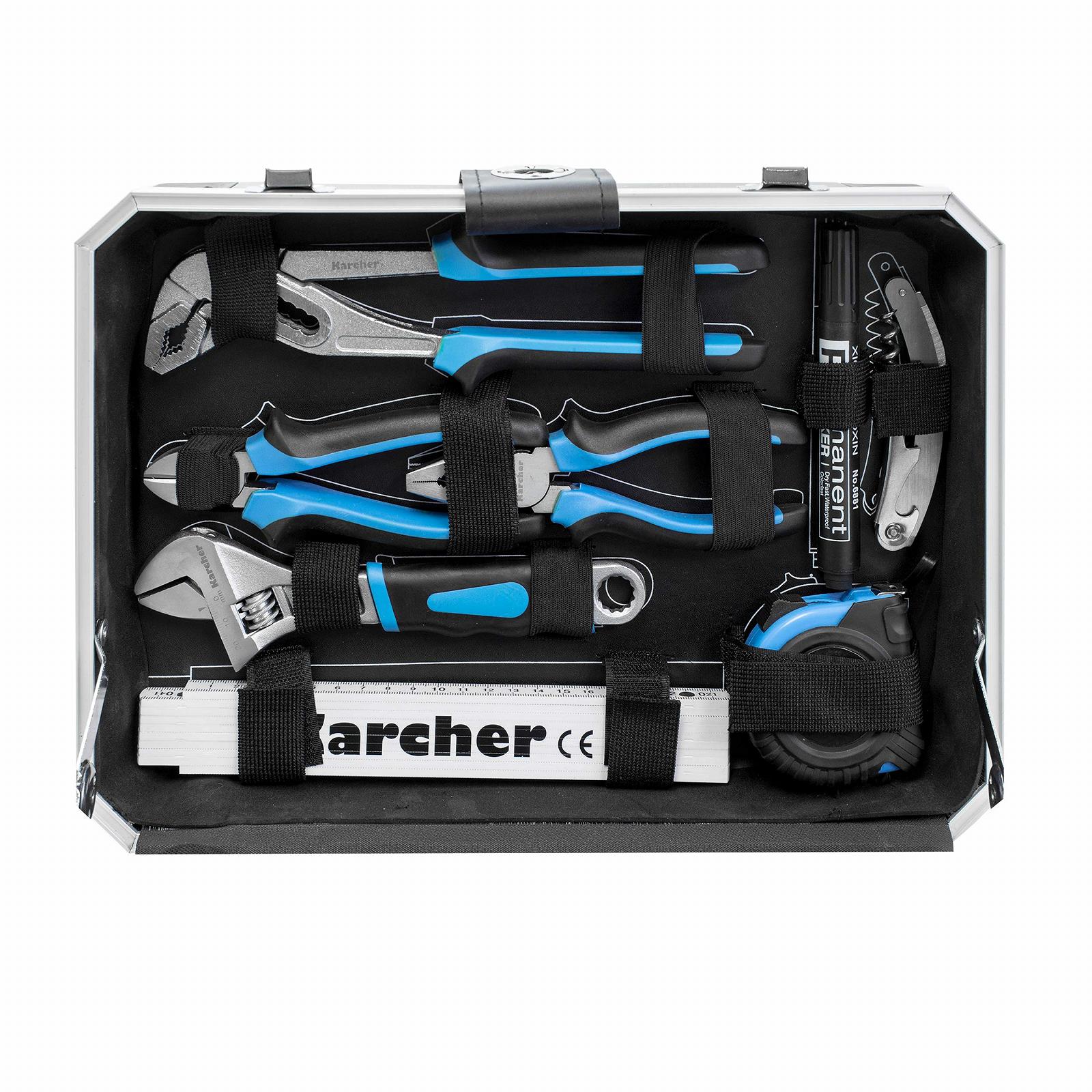 Ящик для инструментов Karcher 114 шт. Хромованадиевая и углеродистая сталь, фото №5
