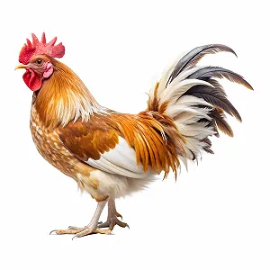 Наклейка на стіну GRAZDesign Rooster Chickens 65 x 57 см різнокольоровий synthetic.ua - Фото 1