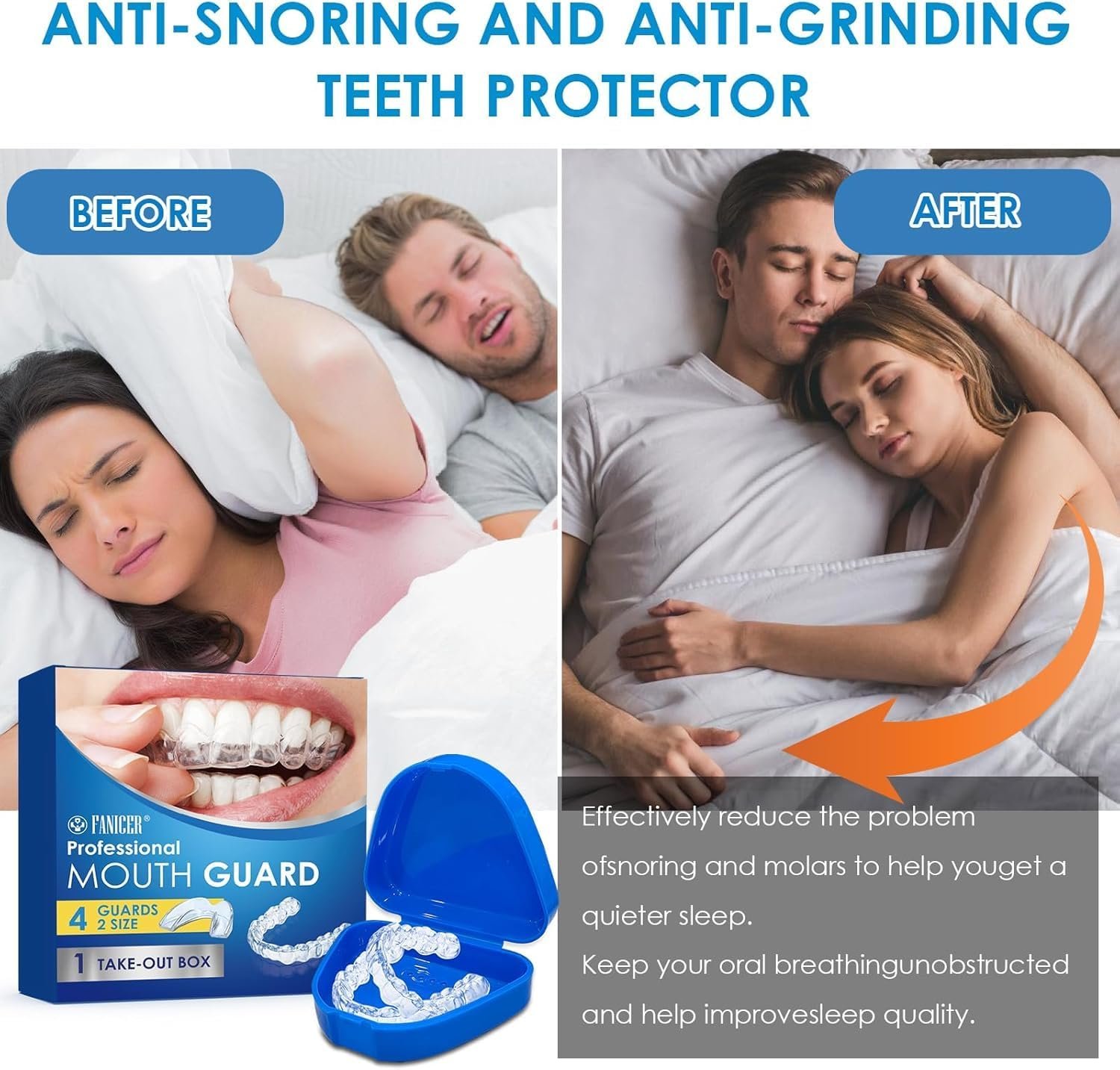 Капа Ночная Прозрачная, 4 шт, для защиты зубов от бруксизма, улучшает сон, против храпа, фото №4