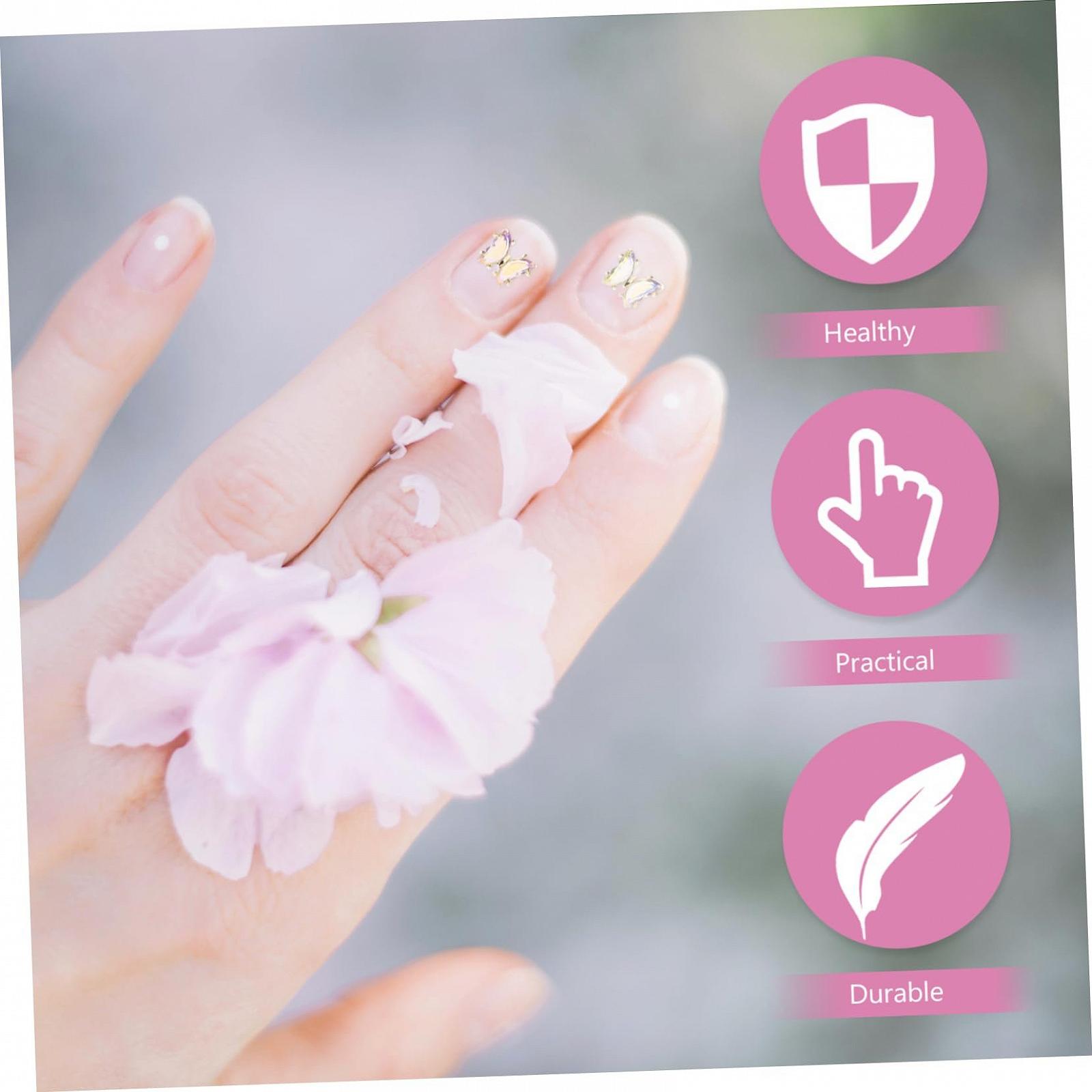 Украшение для ногтей Бабочка WOONEKY 12 шт. Бриллианты для ногтей Подвеска для ногтей Украшение для ногтей Кристалл Циркон, фото №9