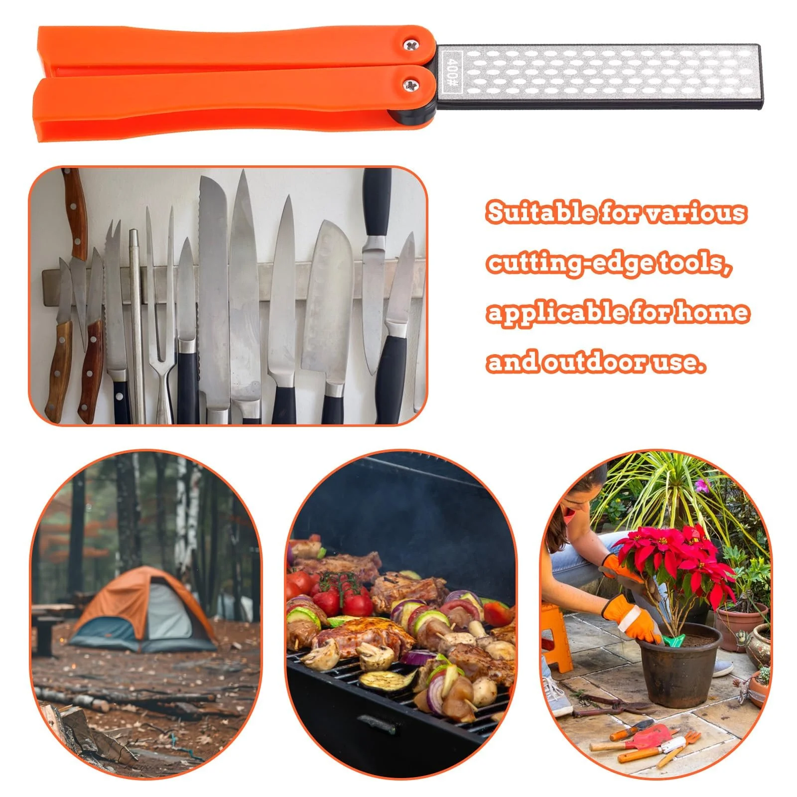 Точильний камінь Складаний Алмазний 400/600 Grit, фото №6