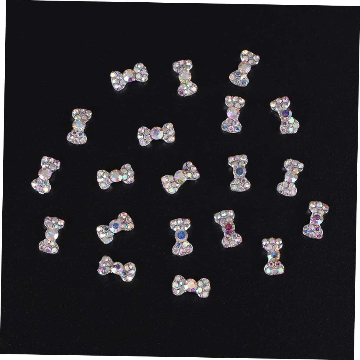 Наклейка для ногтей FRCOLOR 3 набора Стразы бант Кристаллы Наклейки для декорирования ногтей 20 шт * 3, фото №8