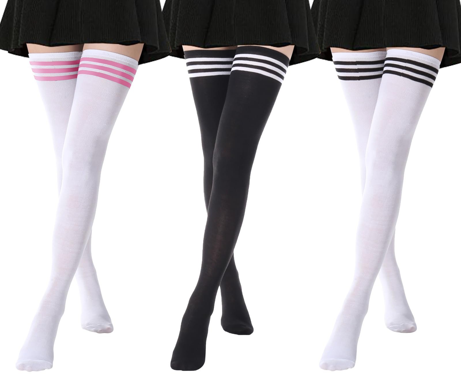 Гольфы DRESHOW полосатые 3 пары, фото №1