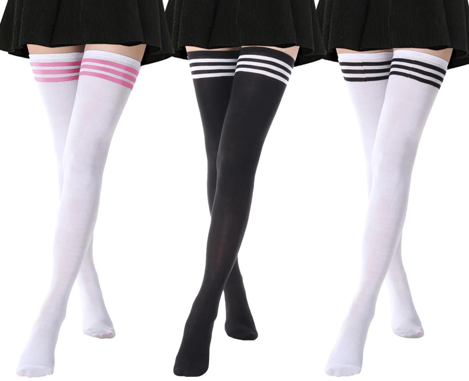 Гольфы DRESHOW полосатые 3 пары, фото №1