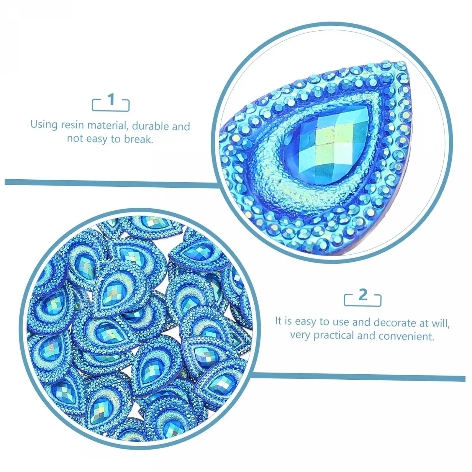 Стрази Форми NUOBESTY 2 шт. прикраси ручної роботи та модні аксесуари для творчих проєктів, фото №7