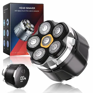 Електробритва для голови 6D Водонепроникна IPX6 LED-дисплей Магнітна головка - Фото 1