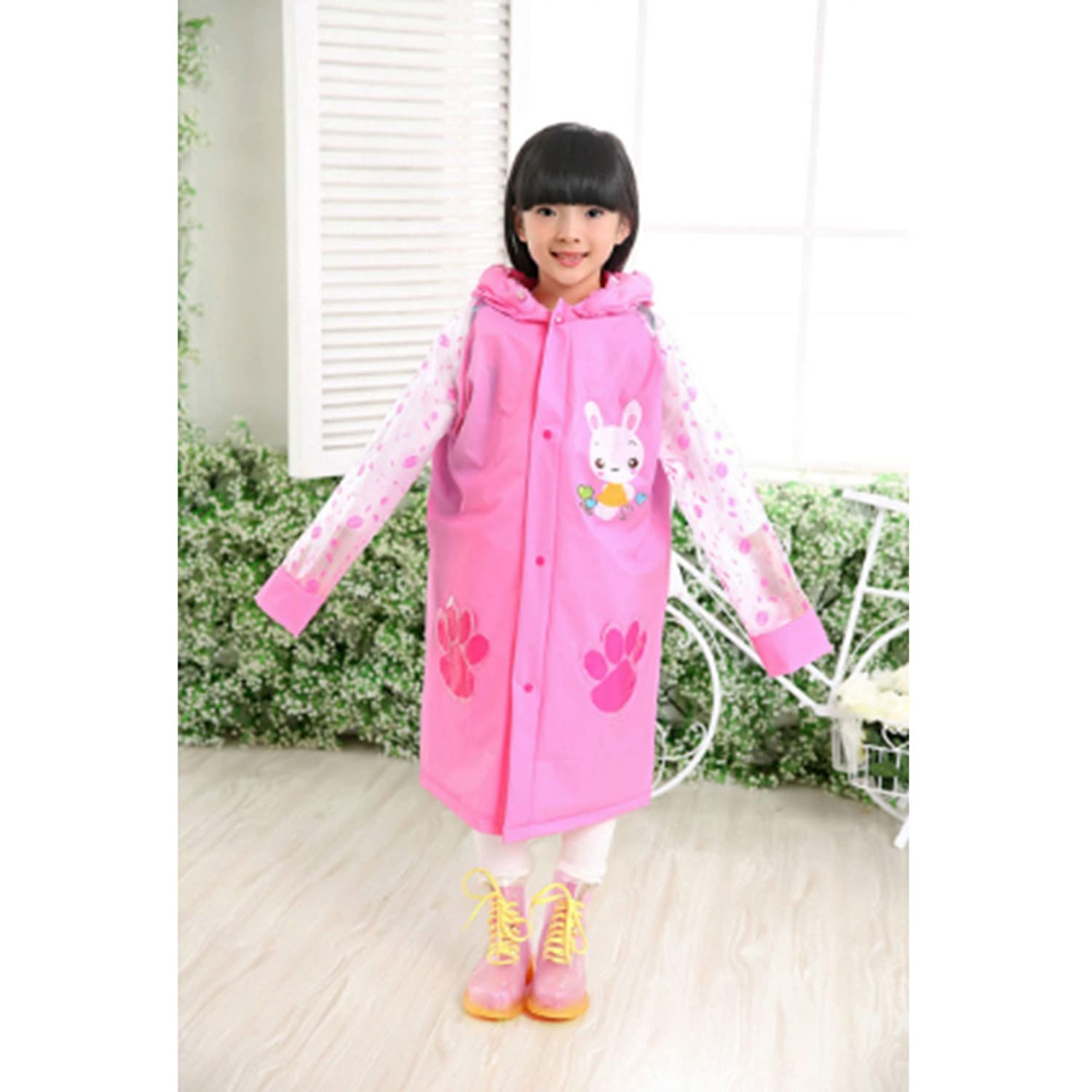 Детский дождевик Petalum Водонепроницаемый с капюшоном для мальчиков и девочек, дождевик-пончо с мультяшным рисунком животных, многоразовый дождевой костюм с карманом, фото №5 Детский дождевик Petalum Водонепроницаемый с капюшоном для мальчиков и девочек, дождевик-пончо с мультяшным рисунком животных, многоразовый дождевой костюм с карманом, фото №5