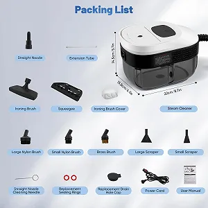 Ручний пароочисник 2500 Вт 1600 мл 3 бар із 6 щітками та 3 швидкостями ціна на synthetic.ua - Фото 1 Ручний пароочисник 2500 Вт 1600 мл 3 бар із 6 щітками та 3 швидкостями synthetic.ua - Фото 1