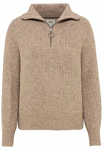 Жіночий в'язаний джемпер camel active з коміром-стійкою synthetic.ua - Фото 1